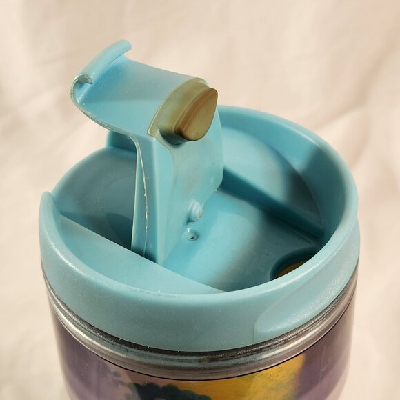 Starbucks Spring Floral Traveler Tumbler Acrylic Coffee Mug 2004 Yellow 16oz - Picture 6 of 13